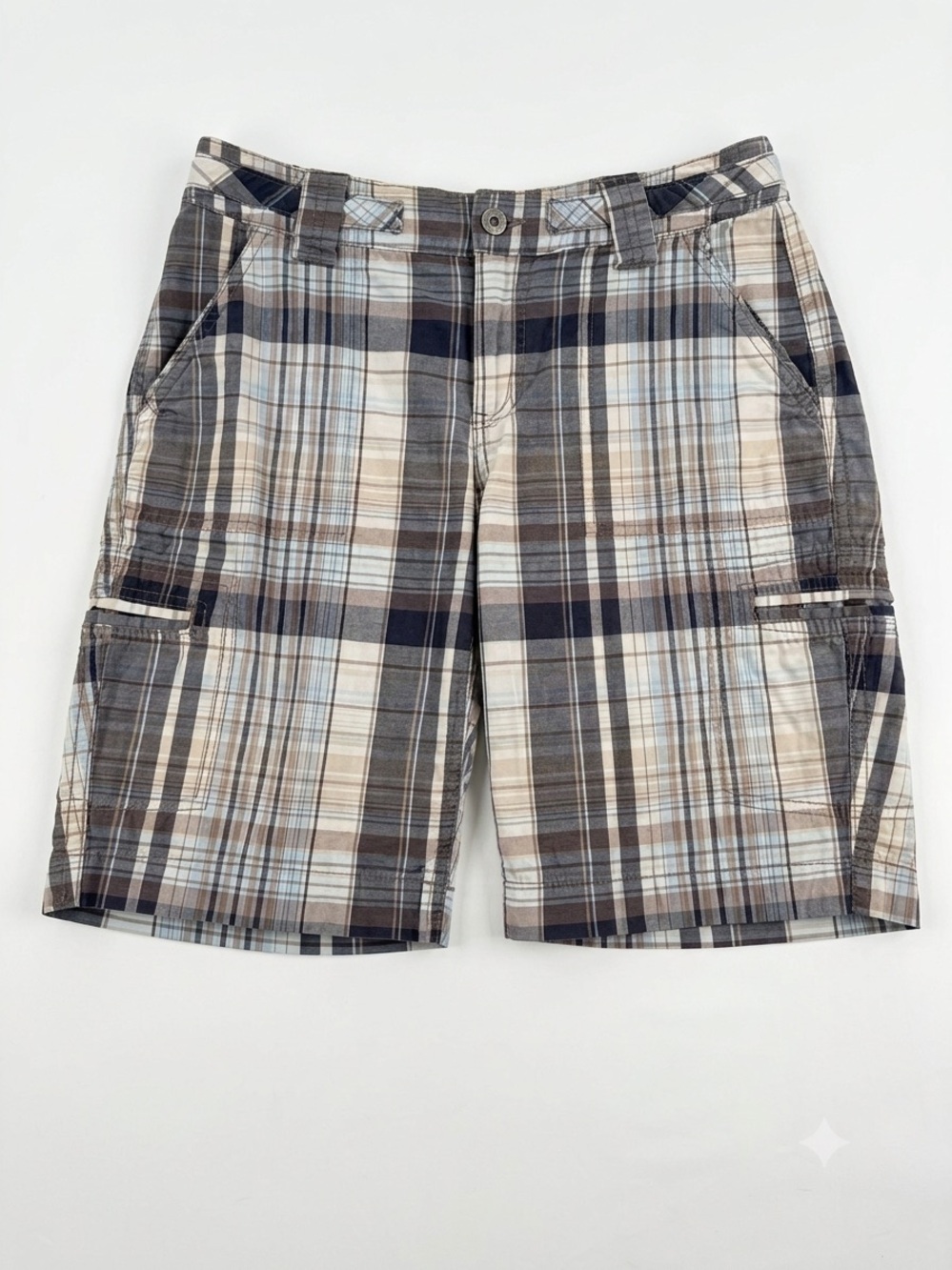 St. John's Bay Plaid Cargo Shorts